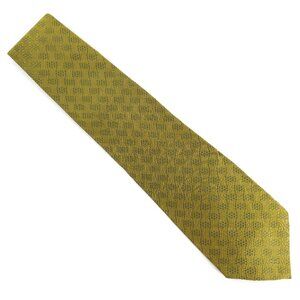 Studio by Fumagalli's Men Necktie Geometric 100% Silk Green Size 58x4 - NWOT